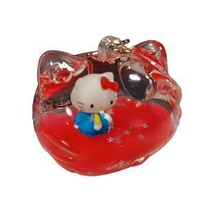 Tsunameez Hello Kitty & Friends Floaty Keychain in the shape of hello kitty face